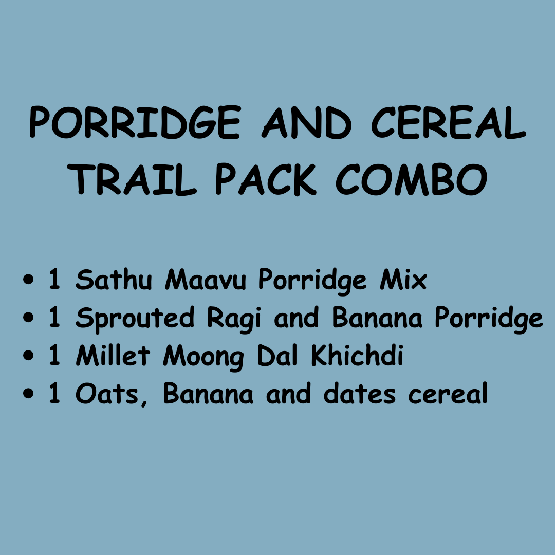 Trail pack combo 50g each - Porridge and Cereal